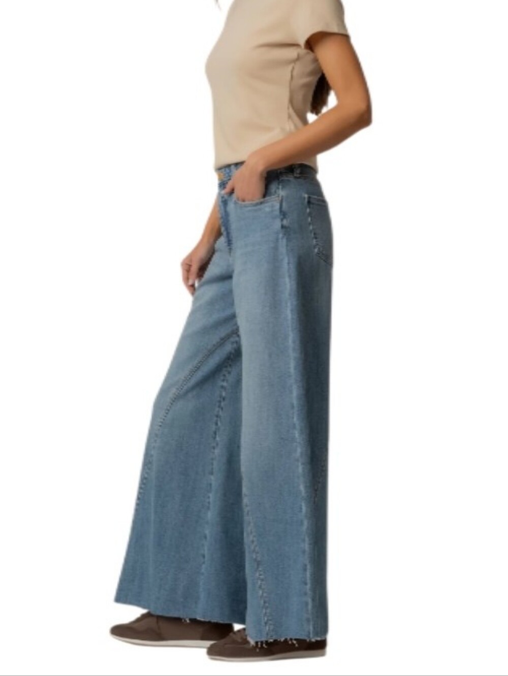 Kut From The Kloth High-Rise Blake Fab Ab Super Wide Leg Jeans-NWT - Picture 2 of 11